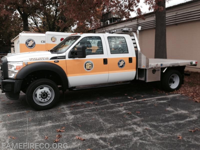 Utility 53-2 is a 2015 Ford F-550 stake-body truck with 4WD and a nearly 20,000 lbs towing capacity. Utility 53-2 is the primary tow vehicle for Collapse 53 as part of the Chester County Rescue Task Force. It is also capable of towing one of our two inflatable rescue boats. It has seating for five members and was placed in service in October 2014.